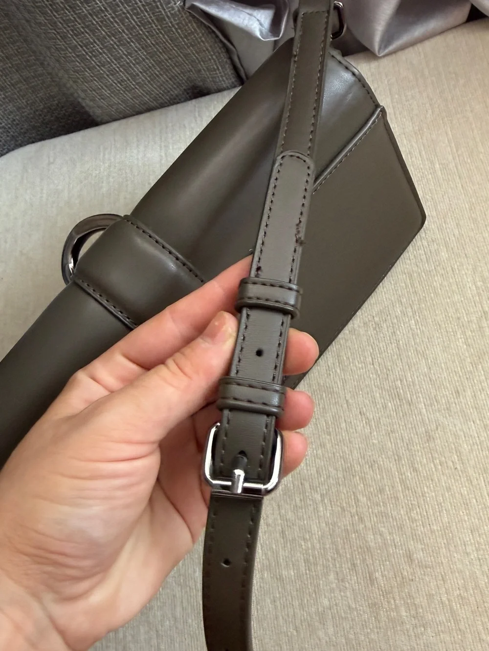 Classic Olive Green Crossbody Bag